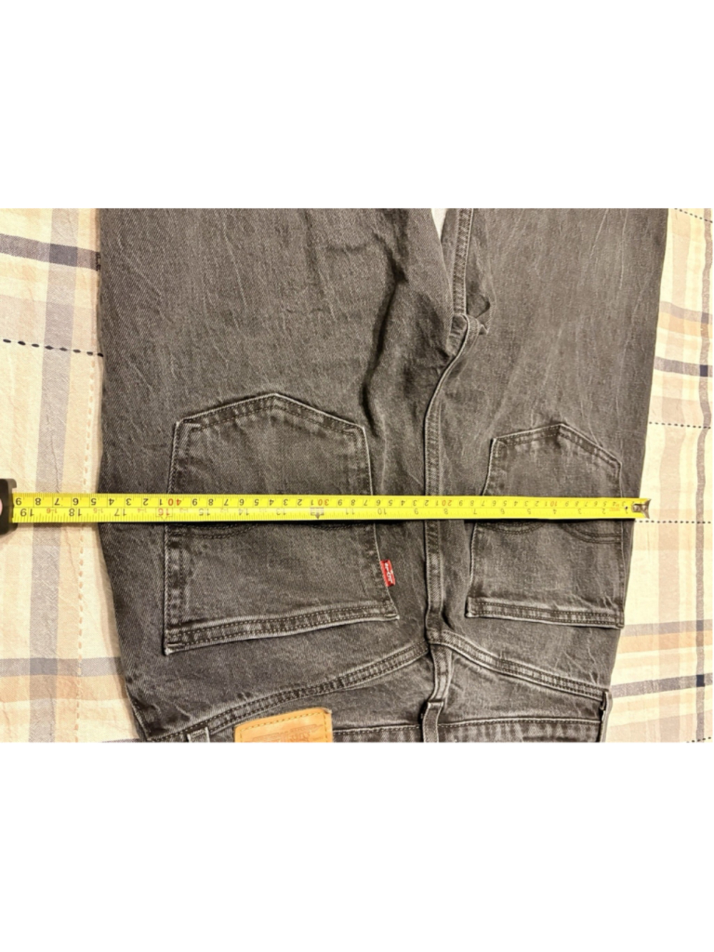 Levi’s 70s High Slim Straight Jeans Black Wash Size 27 High Rise - Picture 5 of 6